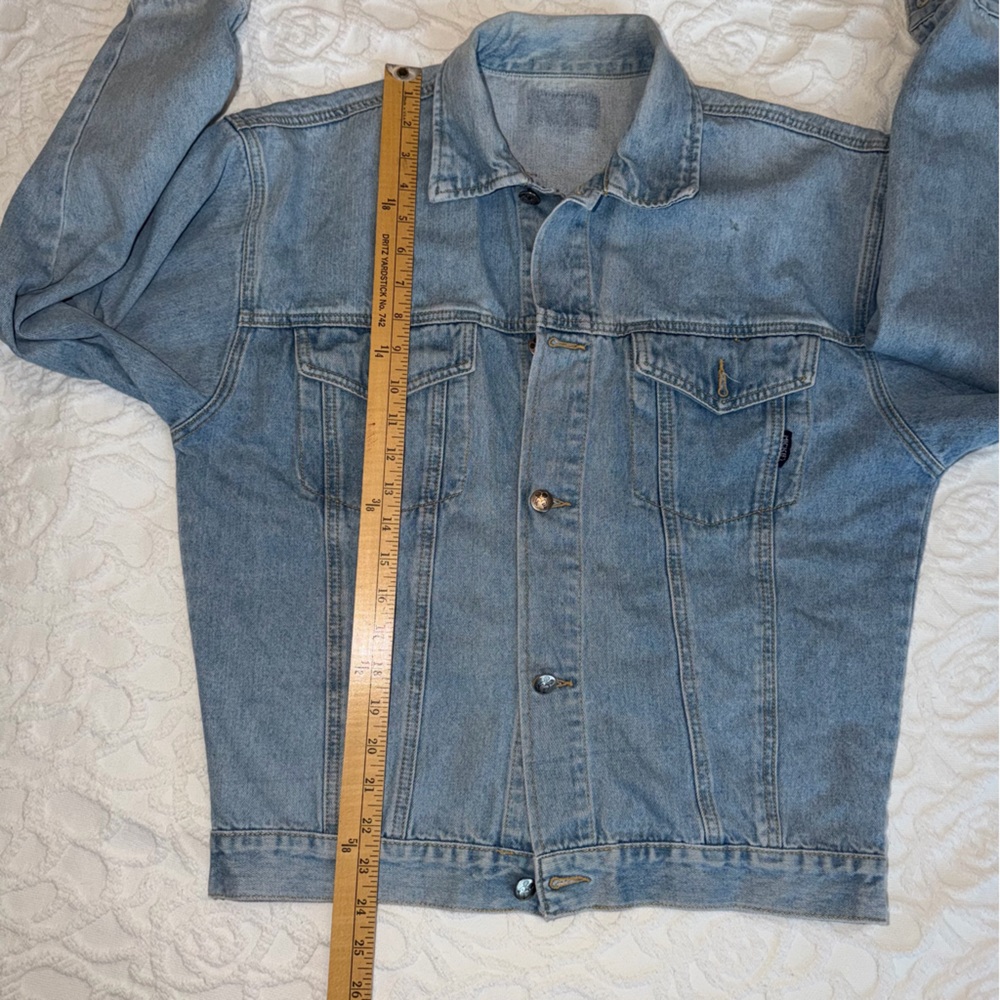 VTG. Mickey BY Jerry Leigh Mickey and Minnie Embroidered Design Jean Jacket - Picture 11 of 14